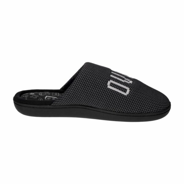 Pantuflas Para Caballero Diseño Game Over Negra CM ORIGINAL - Imagen 4