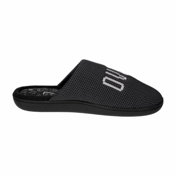 Pantuflas Para Caballero Diseño Game Over Negra CM ORIGINAL - Imagen 4