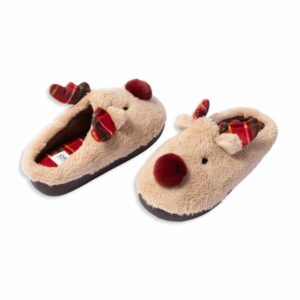 Pantuflas Navideña De Reno CM ORIGINAL