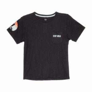 Camiseta Manga Corta Stay Wild Negro GRECO Talla 14