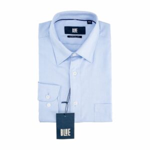 Camisa De Caballero Manga Larga Confort Celeste BLUE