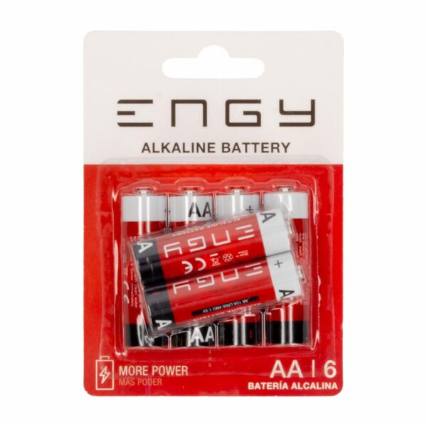 Pilas Alcalinas AA ENGY X 6 Uds
