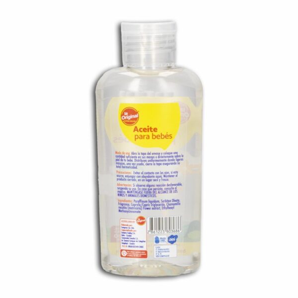 Aceite Infantil Para Bebé LA ORIGINAL 110 Ml - Imagen 2