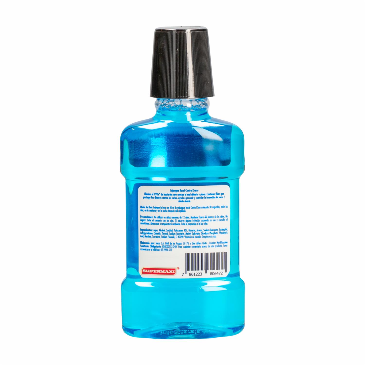 Enjuague Bucal Control De Sarro SUPERMAXI 250 ML - Imagen 2