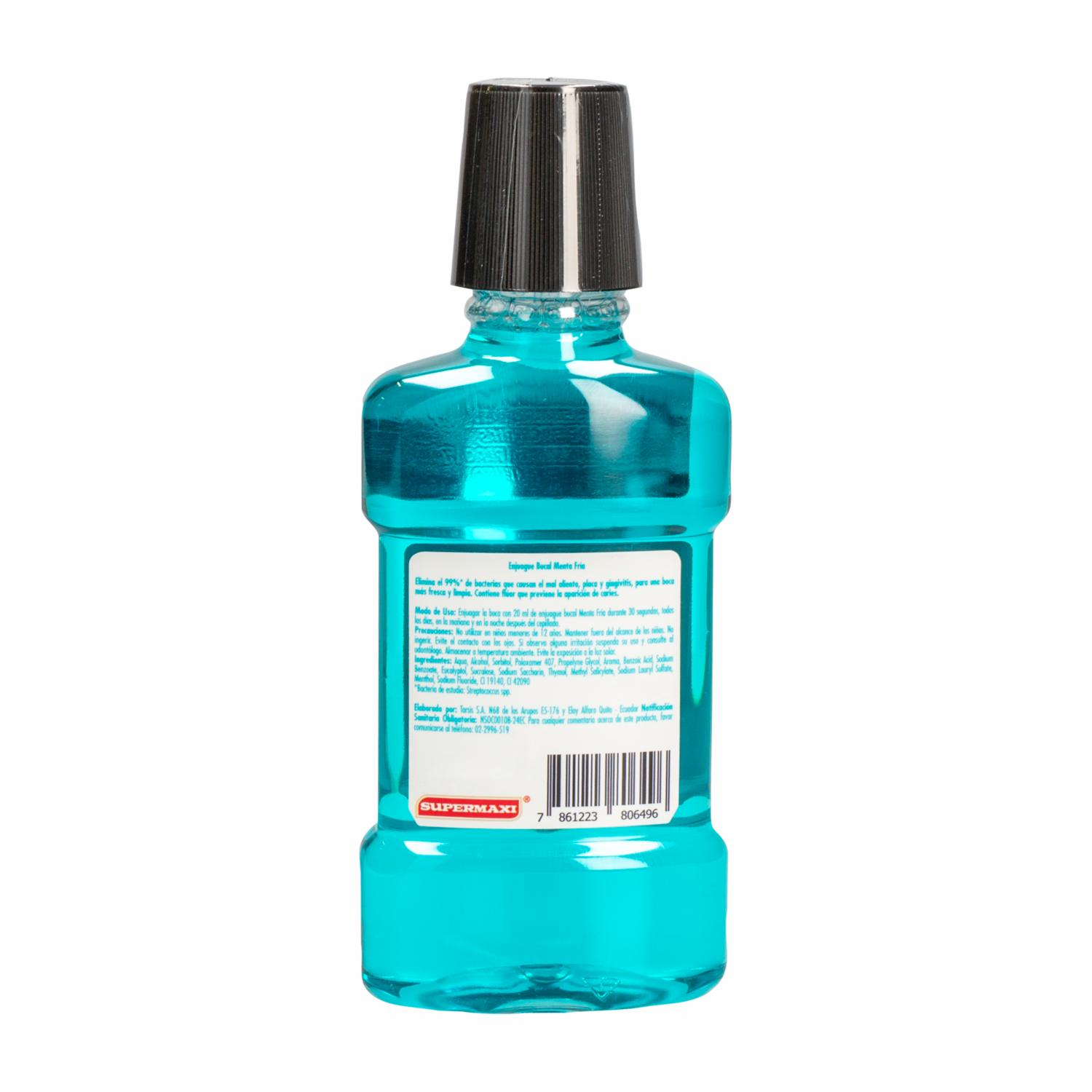 Enjuague Bucal Menta De Fría SUPERMAXI 250 ML - Imagen 2