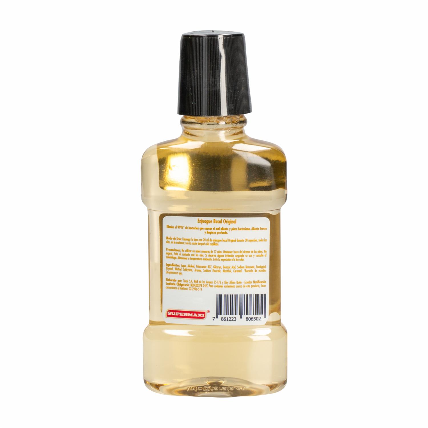 Enjuague Bucal Sabor Original SUPERMAXI 250 ML - Imagen 2