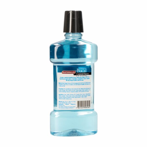 Enjuague Bucal Control De Sarro Sin Alcohol SUPERMAXI 500 ML - Imagen 2