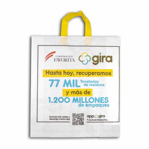 Bolsa Reusable Costal Logo Gira SUPERMAXI Unidad - Imagen 2