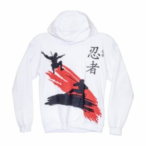 Hoddie Manga Larga Con Capa Blanco Combinado GRECO Talla 12