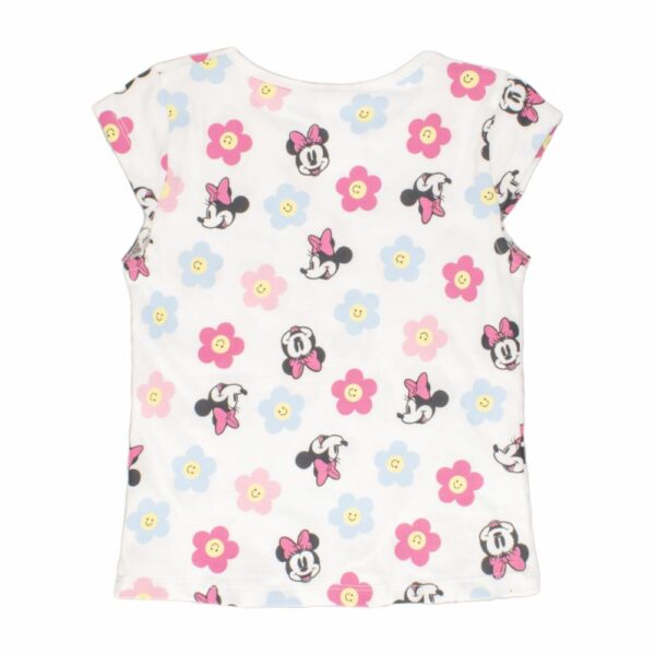 Conjunto De Niña Blusa Estampada Manga Corta Y Falda Azul Diseño Minnie DISNEY - Imagen 5