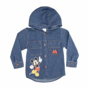 Camisa Para Niño Manga Larga Azul Diseño Mickey DISNEY