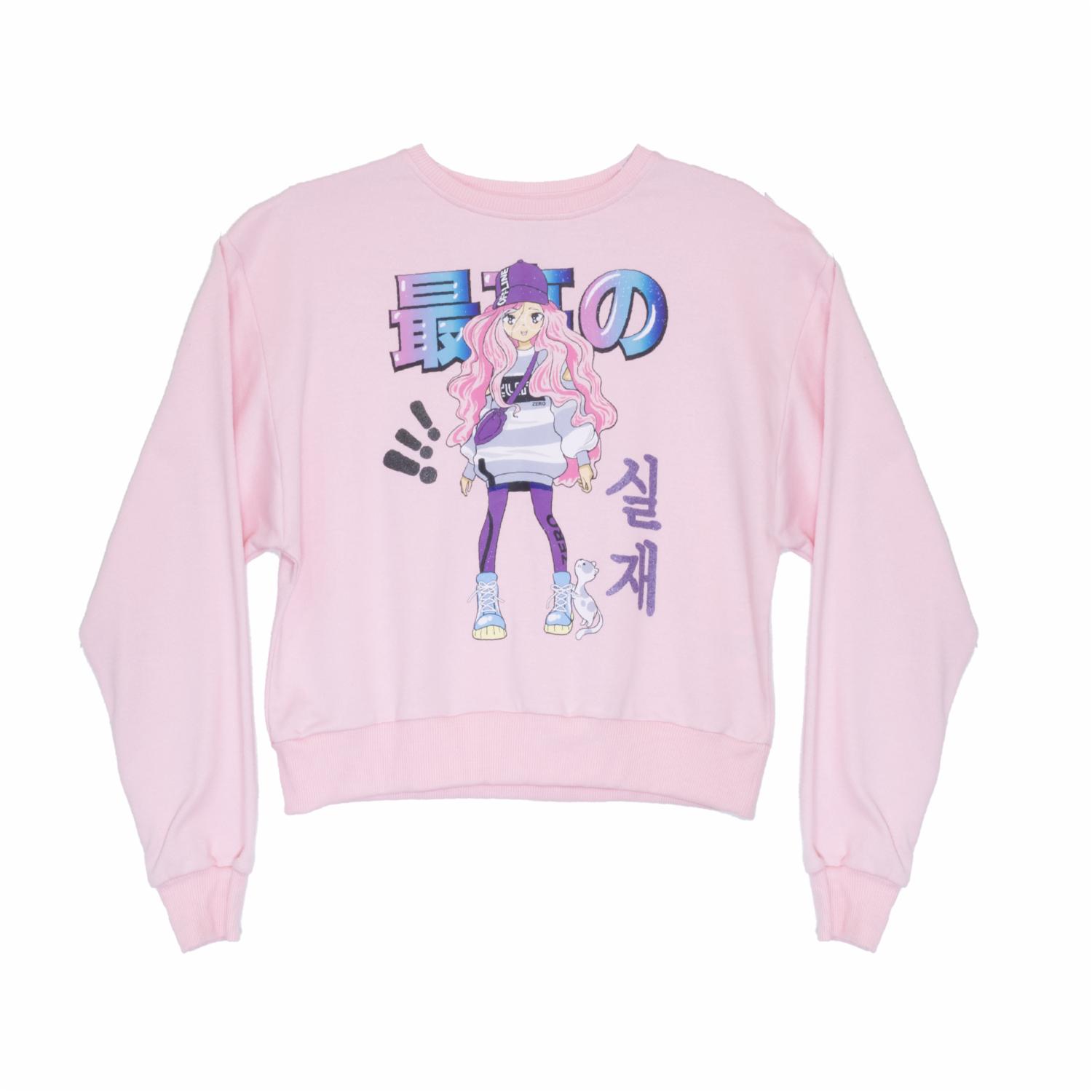 Buzo De Niña Color Rosado Diseño Anime GRECO Megamaxi