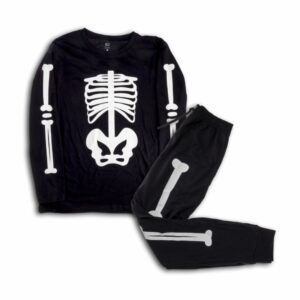 Pijama Manga Larga Esqueleto Auto Luz HALLOWEEN