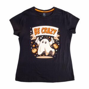 Camiseta Cuello Redondo Crazy Auto Luz HALLOWEEN
