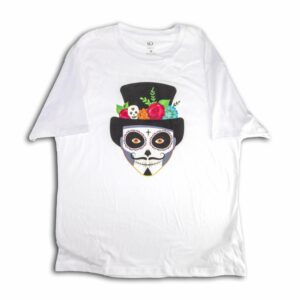 Camiseta Cuello Redondo Halloween Auto Luz CATRINA