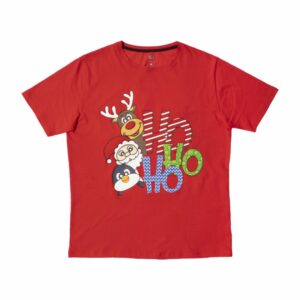 Camiseta Navideña Familia Cuello Redondo Hohoho GRECO