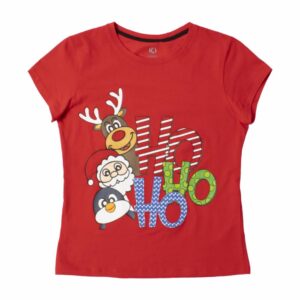 Camiseta Navideña Familia Cuello Redondo Hohoho GRECO