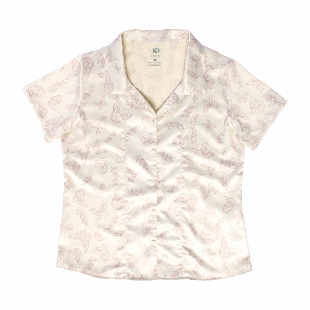 Pijama 2 Piezas Blusa Manga Corta Short Cintura Elástica GRECO - Imagen 2