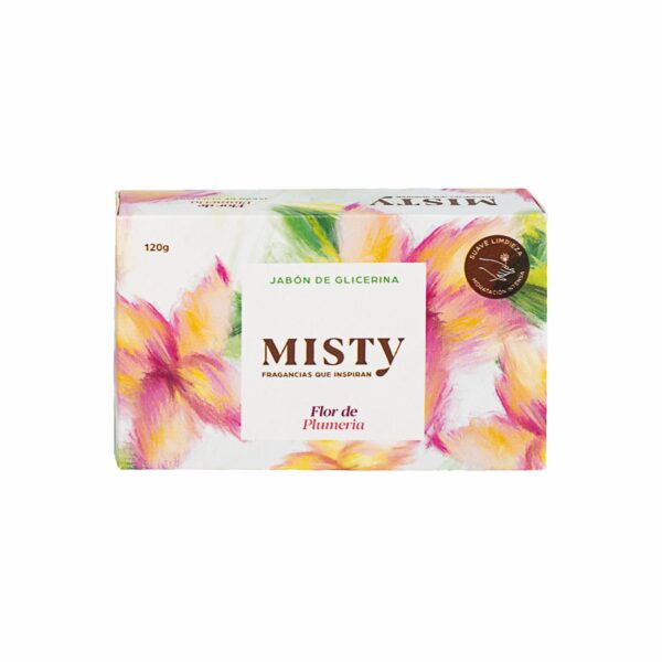 Jabón En Barra De Glicerina Flor Plumería MISTY 120 G