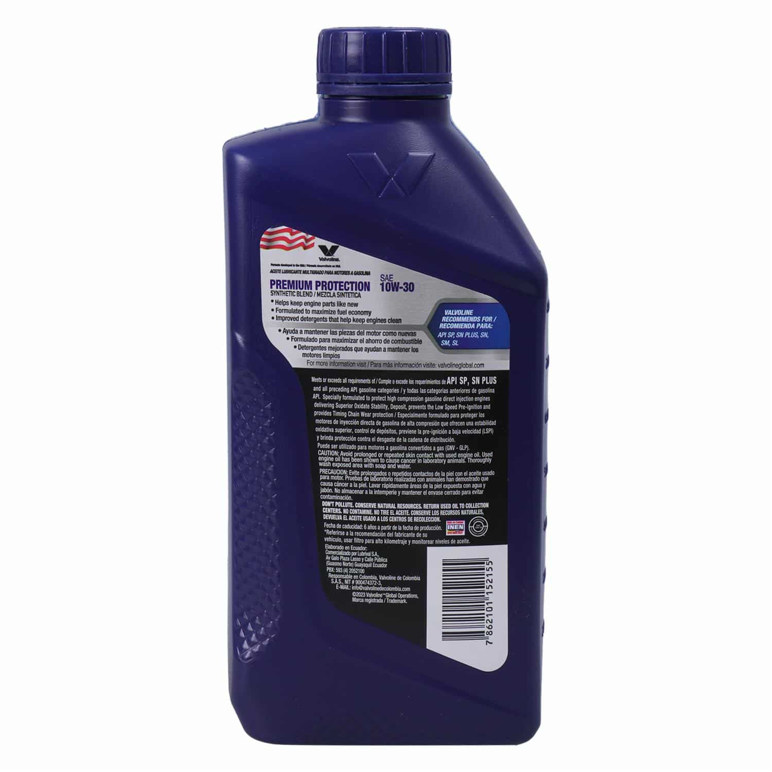 Lubricante De Motor Premium Protección VALVOLINE Unidad - Imagen 2
