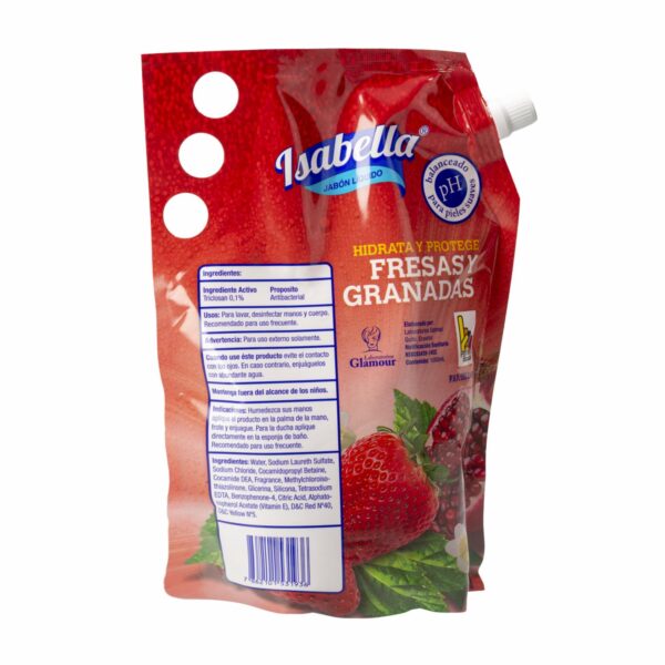 Jabón Liquido De Fresas Y Granadas ISABELLA 1000 Ml - Imagen 2