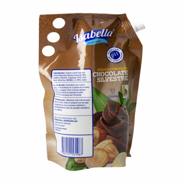 Jabón Liquido De Chocolate ISABELLA 1000 Ml - Imagen 2