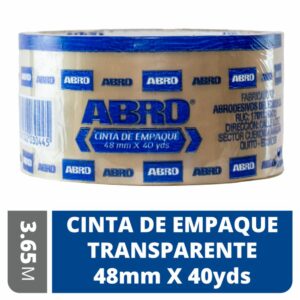 Cinta De Embalaje Trans 48Mmx 40 Yardas ABRO Unidad