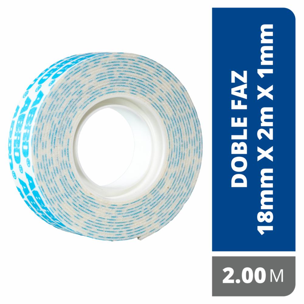 Cinta Doble Faz 18Mmx 2Metros ABRO Unidad - Imagen 2