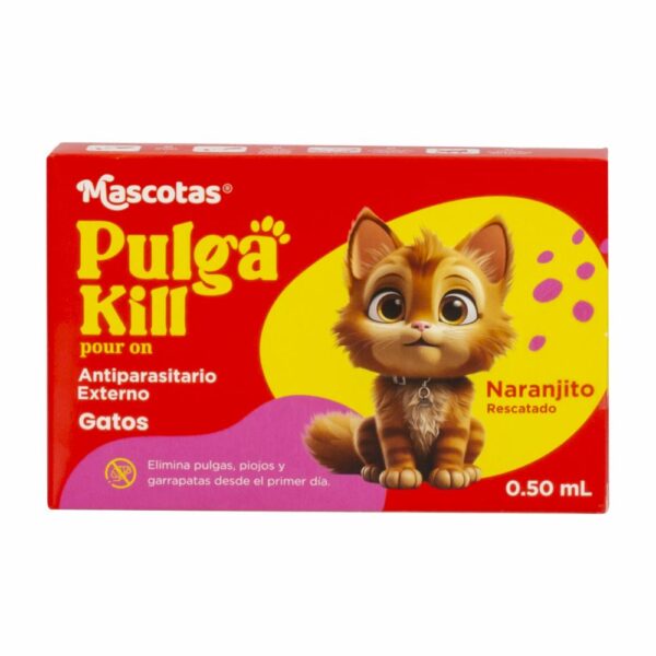 Pipeta Antipulgas Pour On Para Gatos PULGA KILL 0,5 Ml