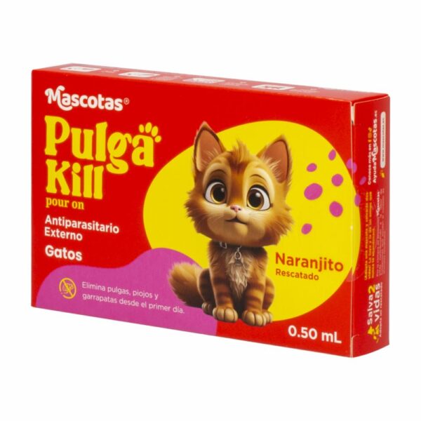 Pipeta Antipulgas Pour On Para Gatos PULGA KILL 0,5 Ml - Imagen 2