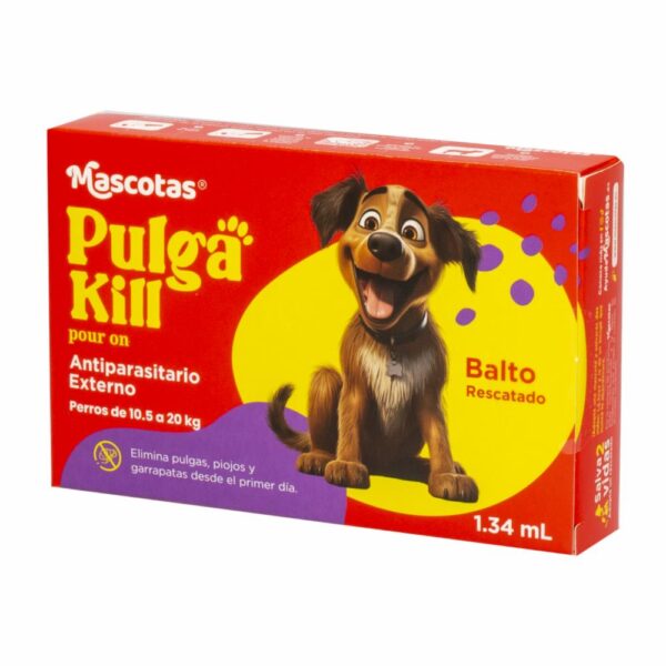 Pipeta Antipulgas Pour On PULGA KILL 1,34 Ml - Imagen 2