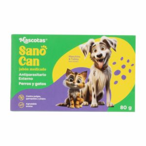 Jabón Para Mascotas Medicado SANO CAN 80 G