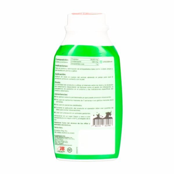 Talco Para Mascota Limpiador JAMES BROWN 60 G - Imagen 2