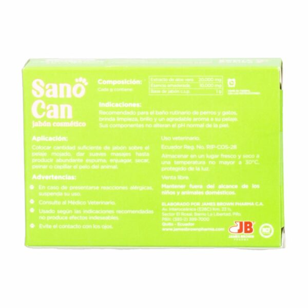 Jabón Para Mascotas Cosmético JAMES BROWN 80 G - Imagen 2