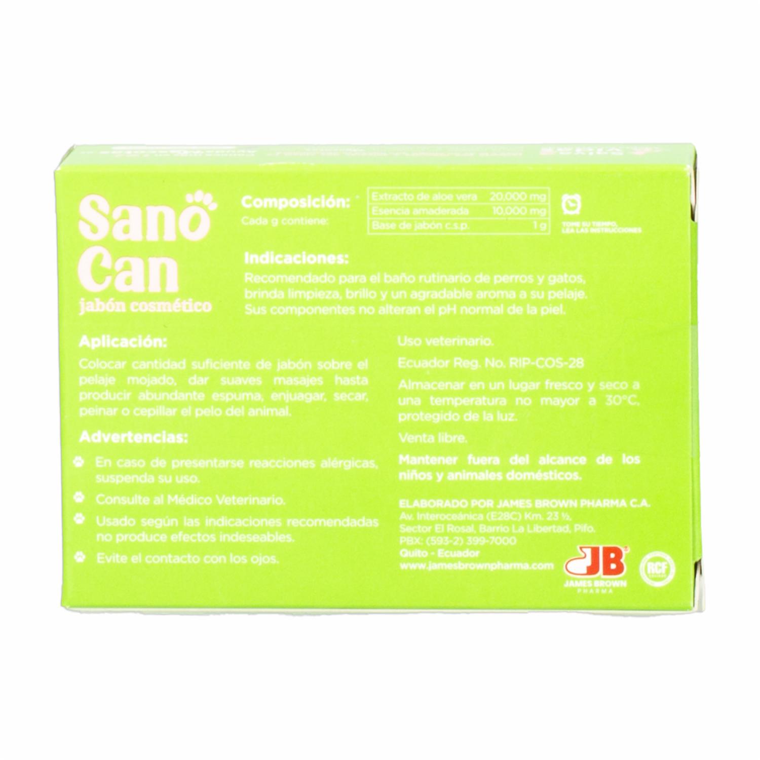 Jabón Para Mascotas Cosmético SANO CAN 80 G - Imagen 2