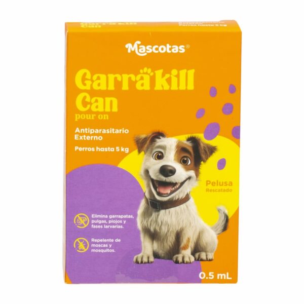 Pipeta Antiparasitario Para Perro De Hasta 5kg GARRA KILL 0,5 Ml
