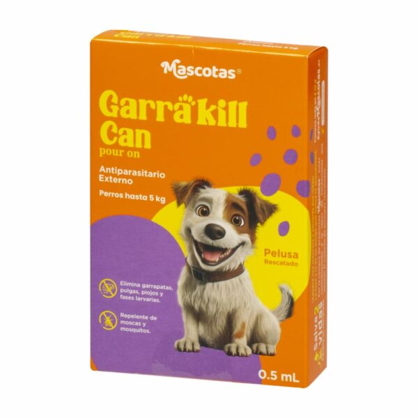 Pipeta Antiparasitario Para Perro De Hasta 5kg GARRA KILL 0,5 Ml - Imagen 2
