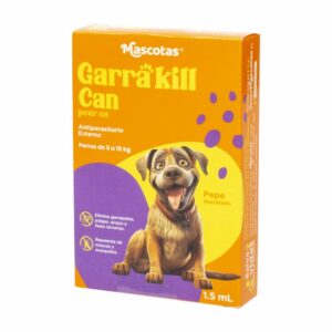 Pipeta Antiparasitario Para Perro De 5 a 15 Kg GARRA KILL 1,5 Ml