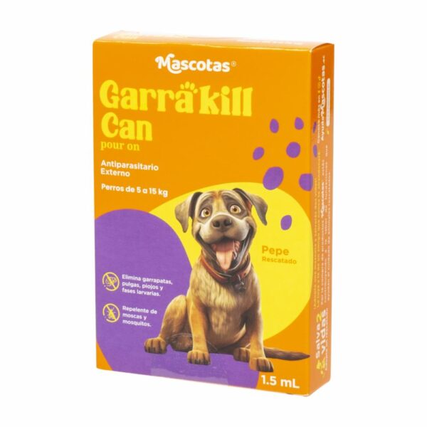 Pipeta Antiparasitario Para Perro De 5 a 15 Kg GARRA KILL 1,5 Ml - Imagen 2