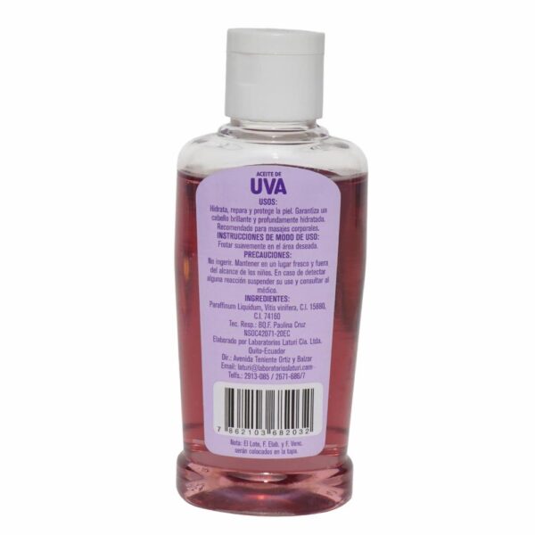 Aceite De Semillas De Uva LATURI 120 Ml - Imagen 2