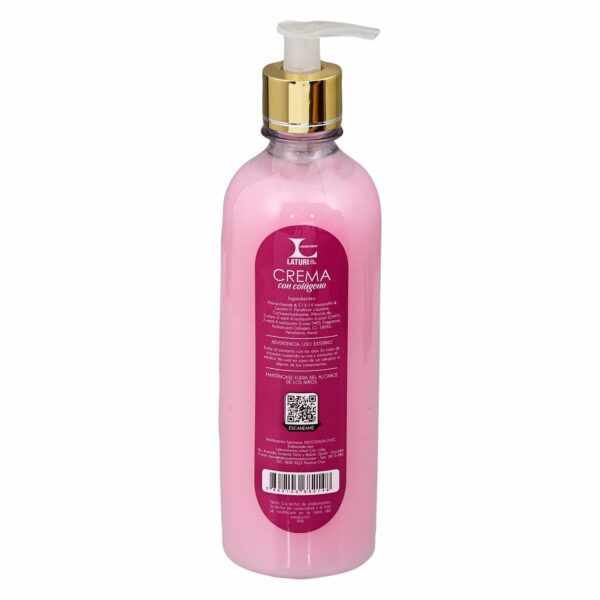 Crema Para Manos Y Cuerpo Con Colágeno LATURI 500 Ml - Imagen 2