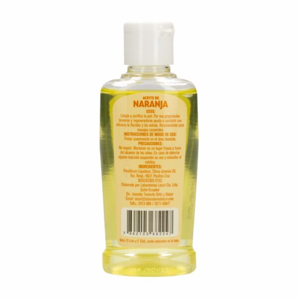 Aceite Corporal De Naranja LATURI 120 Ml - Imagen 2