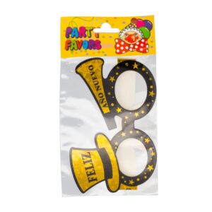 Gafas Papel Feliz Año IMPORTADORA CUMPLEAÑOS Unidad