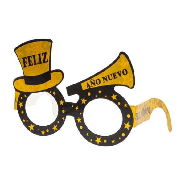 Gafas Papel Feliz Año IMPORTADORA CUMPLEAÑOS Unidad - Imagen 2
