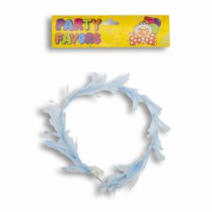 Diadema Para Fiesta Con Plumas Celestes IMPOR.CUMPLEANOS Unidad