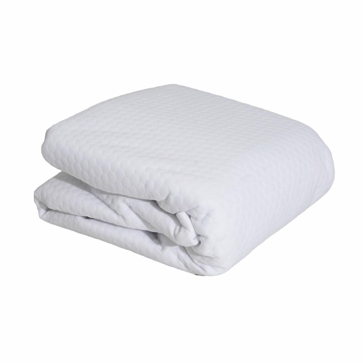 Protector De Colchón Impermeable Panal Soft Blanco CHAIDE 2 Plazas