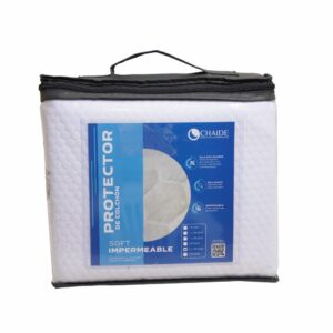 Protector De Colchón Impermeable Panal Soft Blanco CHAIDE Y CHAIDE 2 Plazas Y Media
