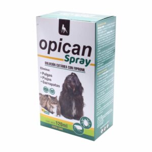 Insecticida Para Perros Y Gatos Opican Spray COVET 120 Ml