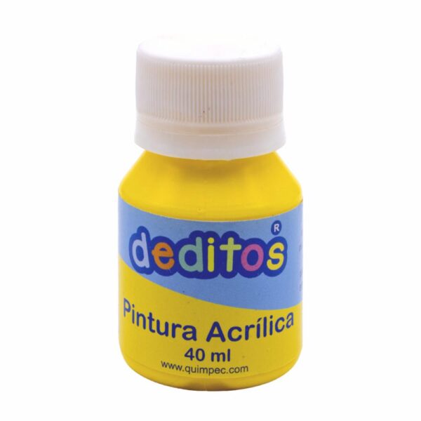 Pintura Acrílica Amarilla DEDITOS 40Ml