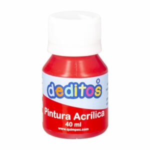 Pintura Acrílica Rojo DEDITOS 40Ml